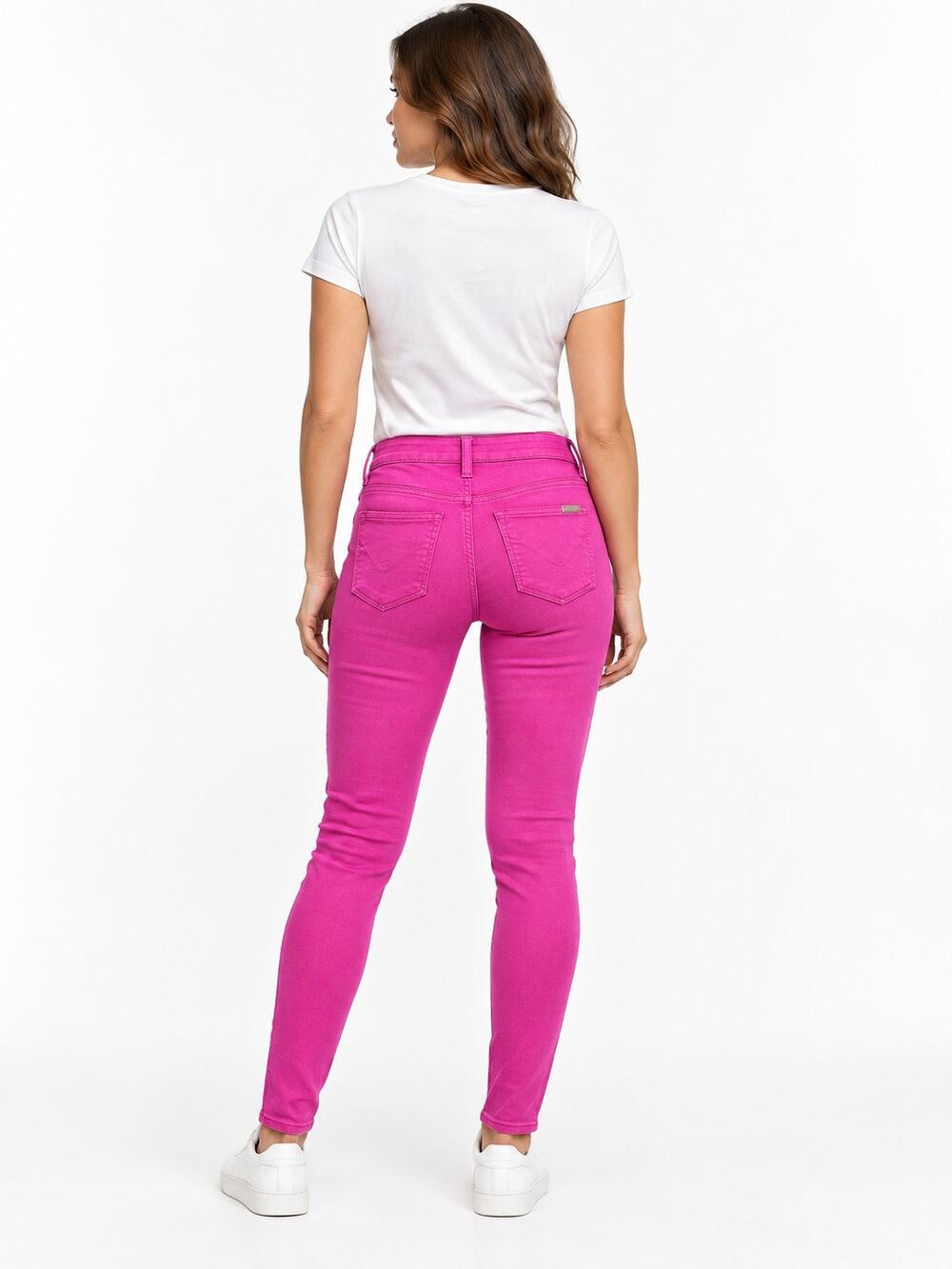 Hudson Krista Super Skinny Fuchsia Pink Jeans Size 28